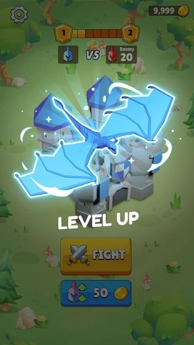 自动成长城堡塔防游戏