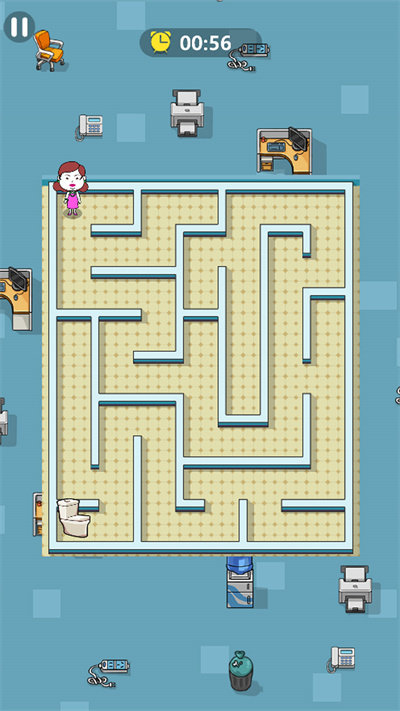 迷宫找厕所小游戏