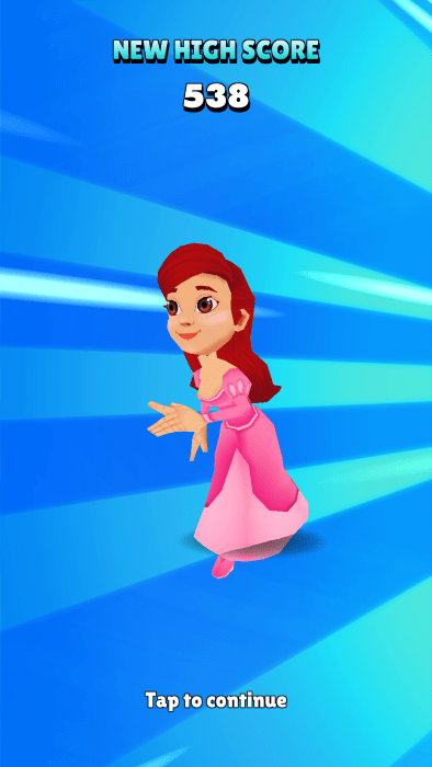 冰公主地铁跑酷游戏