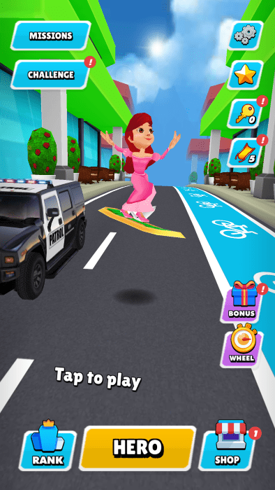 冰公主地铁跑酷游戏