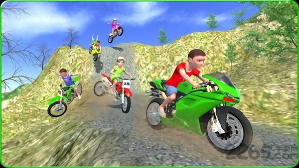 儿童山地车赛游戏