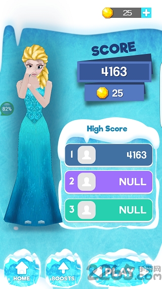 冰雪女王地铁跑酷中文版 冰女王地铁跑酷游戏下载