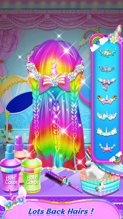 女孩时尚发型化妆游戏