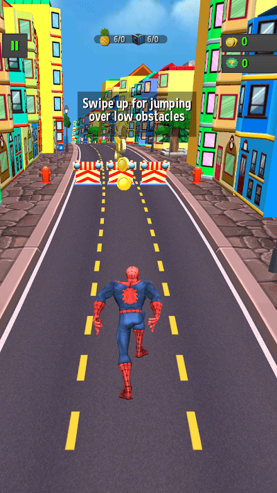地铁蜘蛛冲3d手机版(subway spider rush 3d)