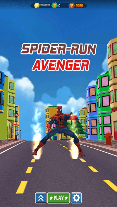 地铁蜘蛛冲3d手机版(subway spider rush 3d)