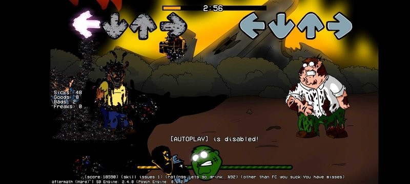 周五夜放克错误化恶搞之家劫后余生模组(friday night funkin)