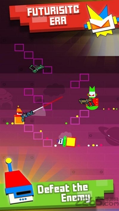 方块人跳跃射击手机版