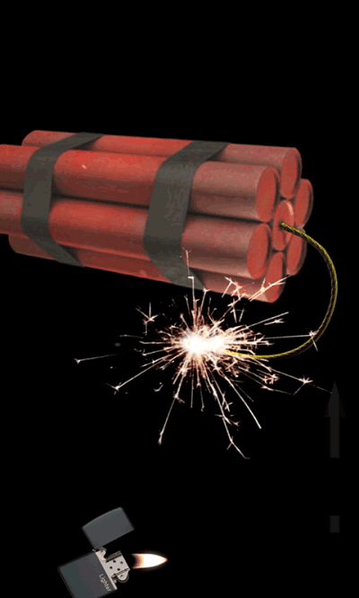 模拟炸弹破屏恶作剧