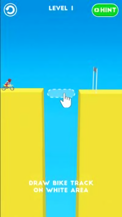 绘图骑行摩托赛道游戏