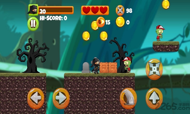 忍者小子大战僵尸手机版