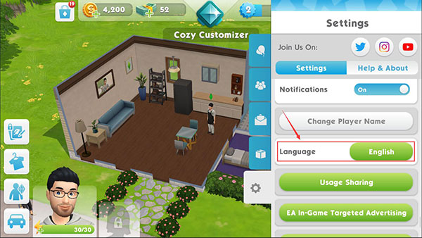模拟人生移动版怎么设置中文 模拟人生移动版设置中文教程