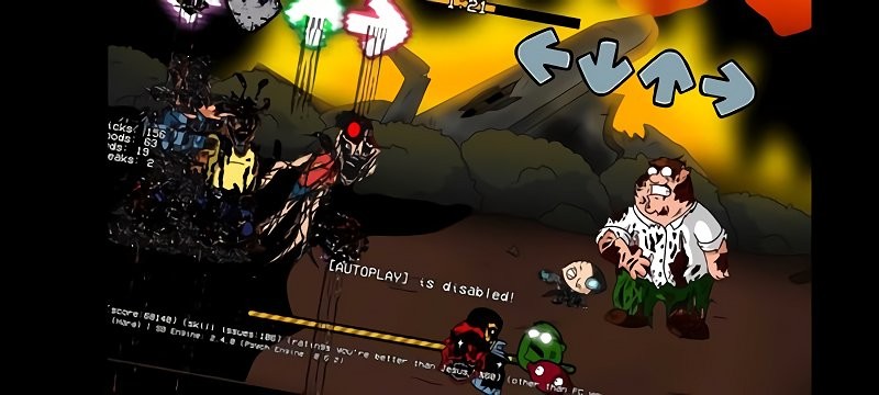 周五夜放克错误化恶搞之家劫后余生模组(friday night funkin)