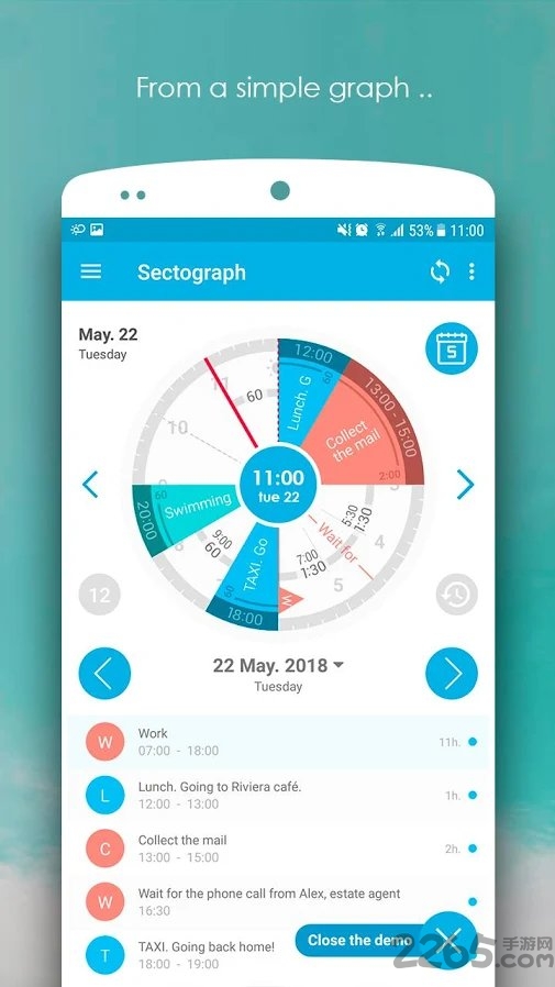 sectograph app
