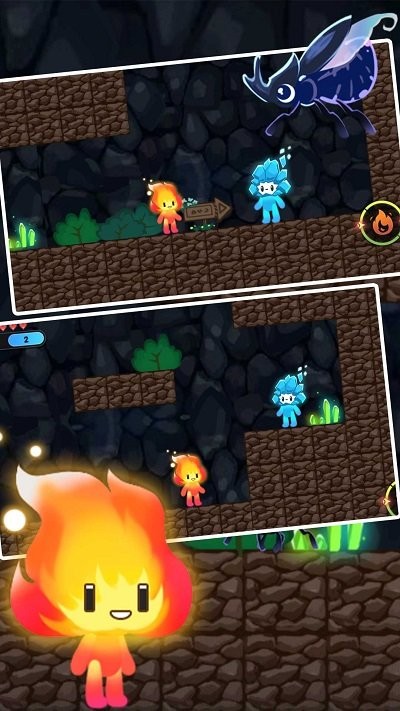 双人冰火球手机版 双人冰火球游戏下载