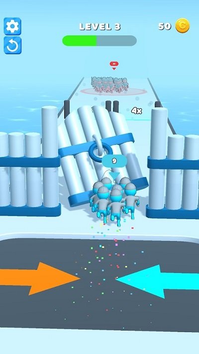 人群奔跑加入冲突游戏