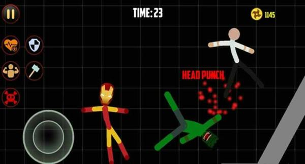 火柴人勇士双人格斗无限金币版