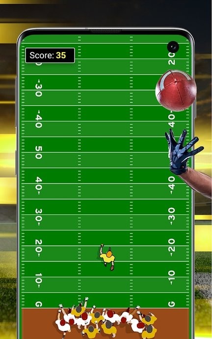 美式足球跑游戏