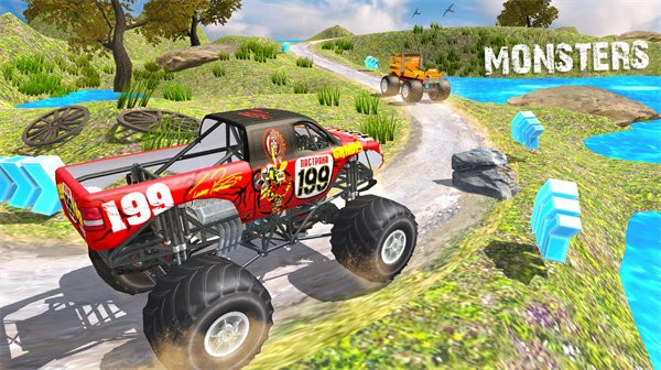 大脚怪越野车小游戏