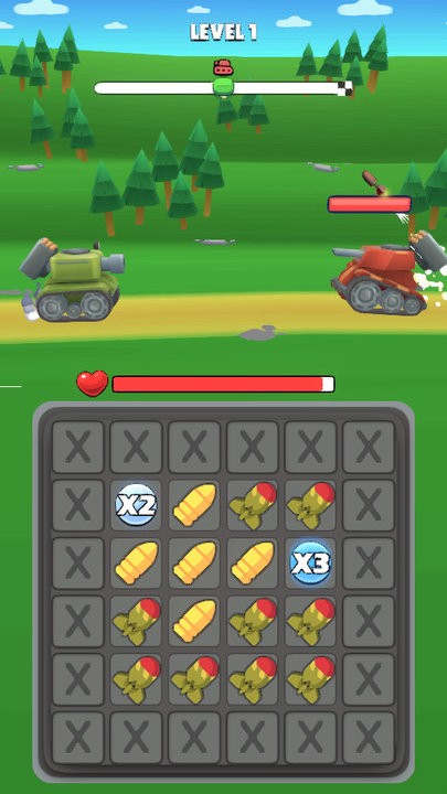 坦克合成射击小游戏