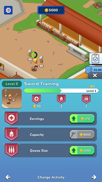 空闲角斗士帝国大亨游戏