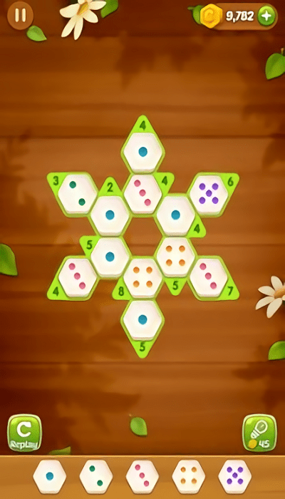 六角数字拼图小游戏(number puzzle hexa)