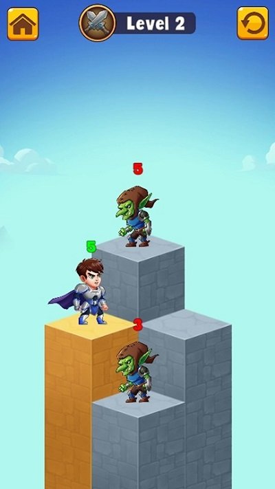 英雄金字塔谜题游戏(hero pyramid)