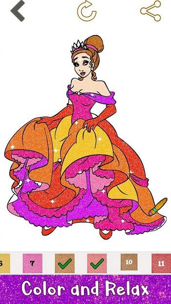 闪光公主绘画本游戏