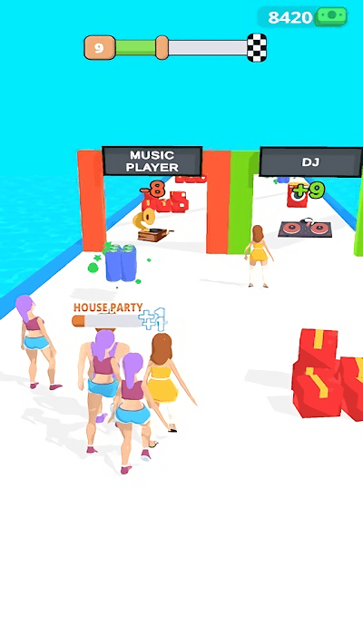 一起去派对小游戏(party run)